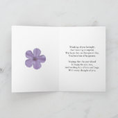 Lavender hues floral Muttertag Karte (Innenseite)