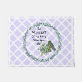 Lavender Hummingbird Blätter Doormat Fußmatte (Vorderseite)