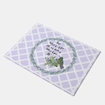 Lavender Hummingbird Blätter Doormat