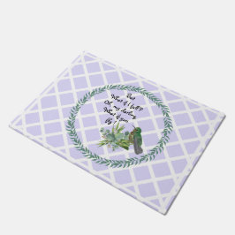 Lavender Hummingbird Blätter Doormat Fußmatte