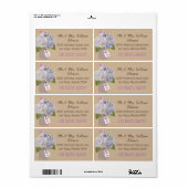 Lavender Hydrangea Bouquet Babydusche (Vorne)