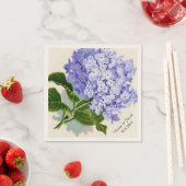 Lavender Hydrangea Custom Wedding Napkins Serviette (Beispiel)