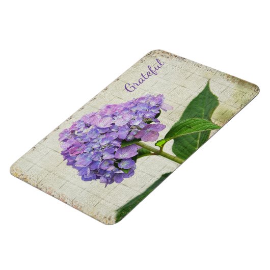 Lavender Hydrangea Dankbarkeit Magnet (Linke Seite)