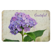 Lavender Hydrangea Dankbarkeit Magnet (Horizontal)