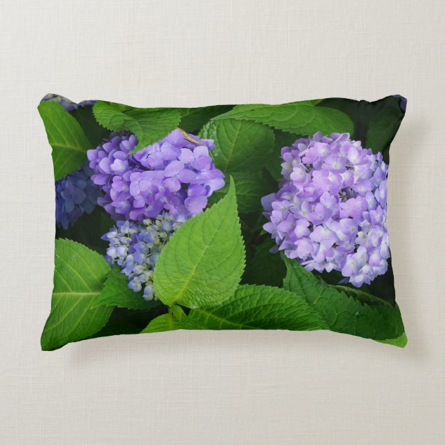 Lavender Hydrangea Dekokissen (Vorderseite)
