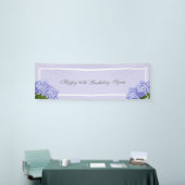 Lavender Hydrangea Happy Birthday Banner (Messeveranstaltung)