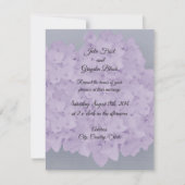 Lavender Hydrangea Hochzeitseinladung Einladung (Vorderseite)