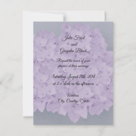 Lavender Hydrangea Hochzeitseinladung Einladung