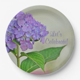 Lavender Hydrangea Let's Celebratre Pappteller