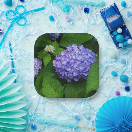 Lavender Hydrangea Pappteller (Party)