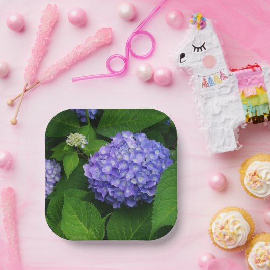 Lavender Hydrangea Pappteller (Party)