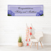 Lavender Hydrangea Wedding Banner (Insitu)