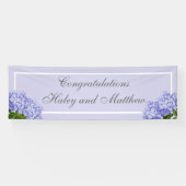 Lavender Hydrangea Wedding Banner (Horizontal)