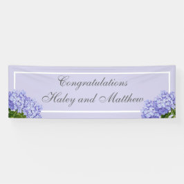 Lavender Hydrangea Wedding Banner
