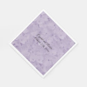 Lavender Hydrangea Wedding Paper Napkins Serviette (Ecke)