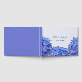Lavender Hydrangeas Floral Wedding Gästebuch (Voll)