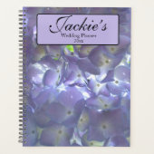 Lavender Hydrangeas lila Blumenhochzeit Planer (Vorderseite)