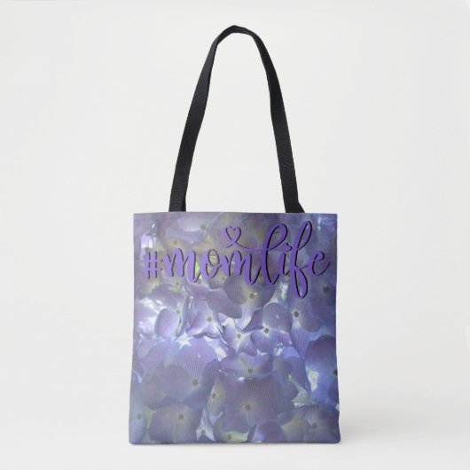 Lavender Hydrangeas Tasche (Vorderseite)