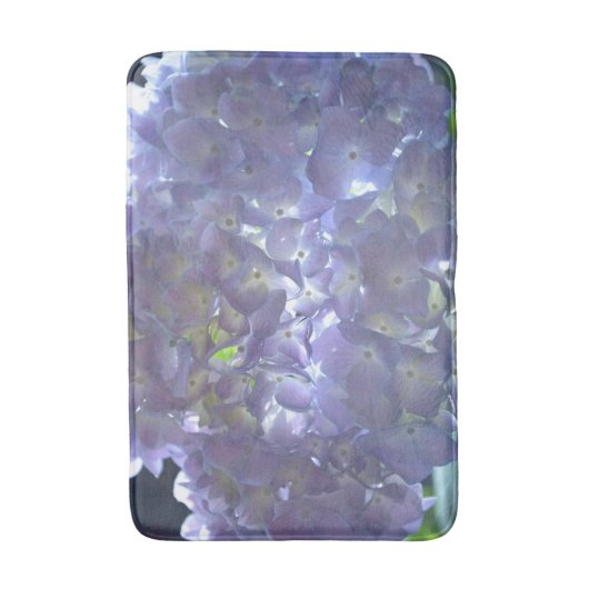 Lavender Hydrangeas violette Blumen Badematte (Vorderseite Vertikal)