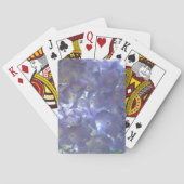 Lavender Hydrangeas violette Blumen Spielkarten (Rückseite)