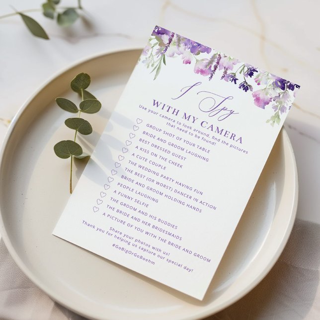 Lavender Ich spioniere mit meiner Kamera Hochzeits (Von Creator hochgeladen)