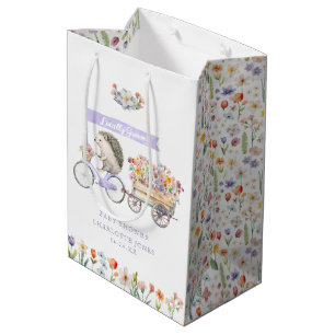 Lavender Igel Baby Dusche Blumenbeutel Mittlere Geschenktüte