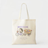Lavender Igel Baby Dusche Gefallen Tote Tasche (Vorne)
