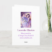 Lavender Illusion - blank card Karte (Rückseite)