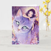 Lavender Illusion - blank card Karte (Gelbe Blume)