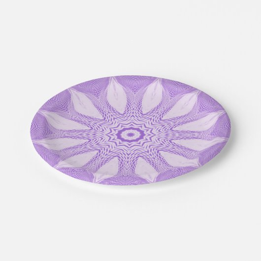 Lavender-Imitate - Design Pappteller (Schrägansicht)