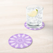 Lavender-Imitate - Design Runder Pappuntersetzer (Vor Ort)