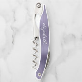 Lavender-Imitate Gestaltete Personalisierte Schrif Kellnermesser (Vorderseite)