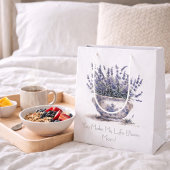 Lavender in Delft Blue, customizable  Mittlere Geschenktüte