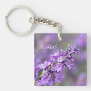 Lavender Individuelle Name Schlüsselanhänger