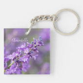 Lavender Individuelle Name Schlüsselanhänger (Rückseite)