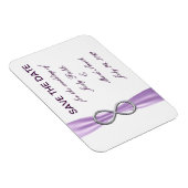 Lavender Infinity speichern Sie das Datumsfenster Magnet (Rechte Seite)