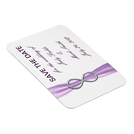 Lavender Infinity speichern Sie das Datumsfenster Magnet (Rechte Seite)