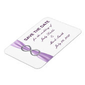 Lavender Infinity speichern Sie das Datumsfenster Magnet (Linke Seite)