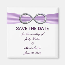 Lavender Infinity speichern Sie das Datumsfenster Magnet