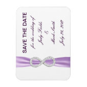 Lavender Infinity speichern Sie das Datumsfenster Magnet (Vertikal)
