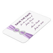 Lavender Infinity speichern Sie das Datumsfenster Magnet (Linke Seite)