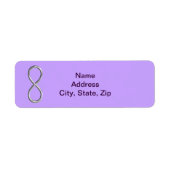 Lavender Infinity Wedding Address Labels (Vorne)