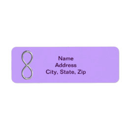 Lavender Infinity Wedding Address Labels
