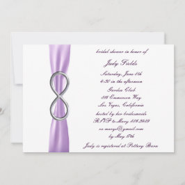 Lavender Infinity Wedding Bridal Dusche Einladung