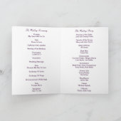 Lavender Infinity Wedding Programmkarte Programm (Innenseite)