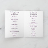 Lavender Infinity Wedding Programmkarte Programm (Innenseite)