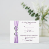 Lavender Infinity Wedding Response Card RSVP Karte (Stehend Vorderseite)
