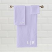 Lavender Initials Badetücher Set