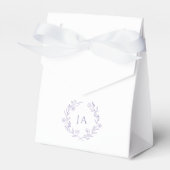 Lavender Initials Wedding Geschenkschachtel (Vorderseite)