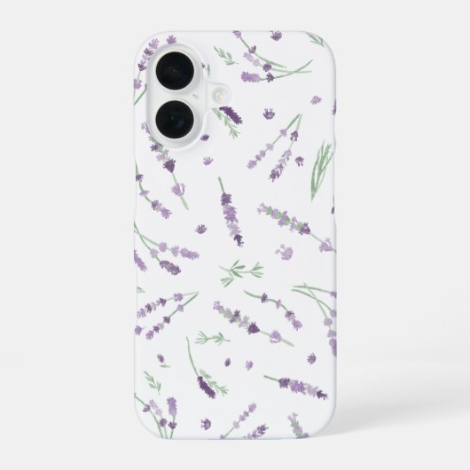 Lavender iPhone Case 16 Hülle (Rückseite)